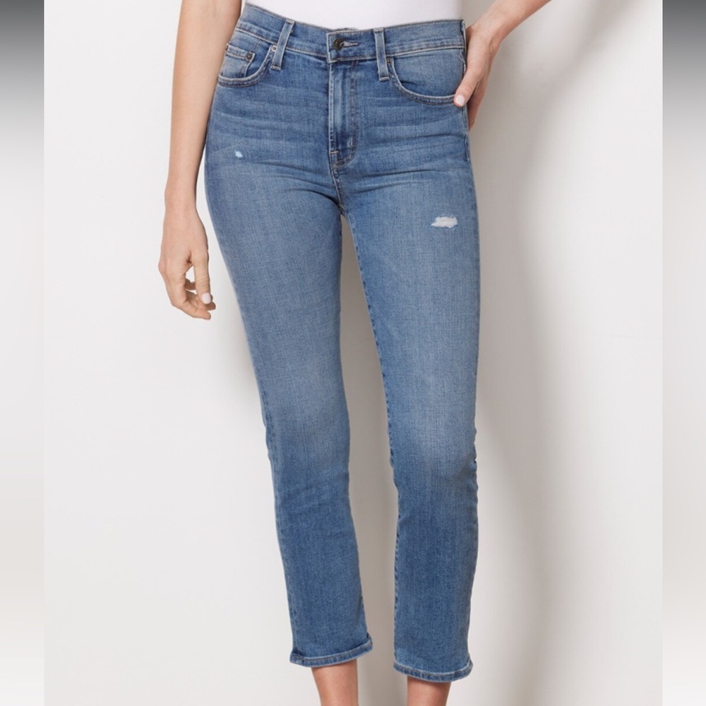 EDWIN Elin Crop Jean in WAVELENGTH Light Wash size 25 NWOT